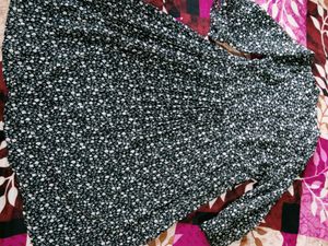 Floral Print Long Sleeve Midi Dress