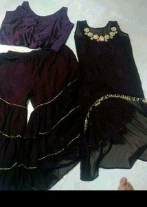 Elegant  Kurta Set with Sharara