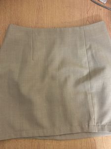 Classic Beige Mini Skirt