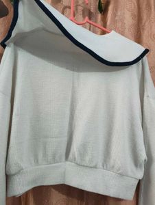 Cute White Cropped Top