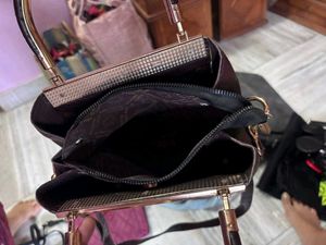 Chic Crocodile Embossed Handbag