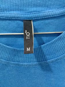 Blue Cropped T-Shirt