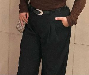 High Waisted Black Trousers