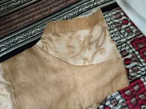 Beautiful Golden Chanderi Kurta