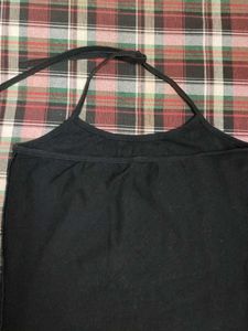 Black Halter Neck Tank Top