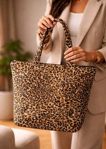 Stylish Leopard Print Tote Bag