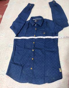 F.M. Boys Blue Patterned Shirt like new 🆕