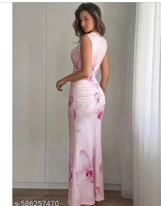 Pink Floral bodycone Dress
