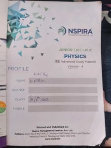 Vol-4 Class 11 Jee Advance Physics Book