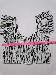 ANI animal print crop top