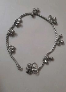 Silver Anklets with Bells