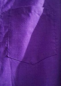 Men's Purple Long Sleeve Button-Up Shirt