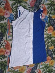 Color Block Sleeveless Mini Dress