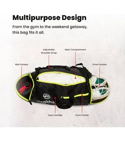 Healthify Gym bag with shoe compartment