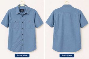 Men's Short Sleeve Button-Up Shirt