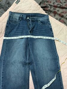 Classic Blue Wash Straight Leg Jeans
