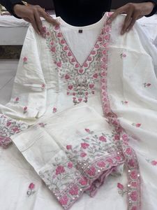 SPECIAL WHITE BULBUL SUIT SET ❣