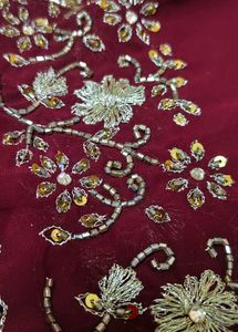 kadana an aari tari work 🎀 saree 🔥