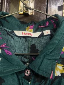 green western floral gown dress