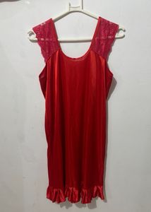 Red Satin Nightgown