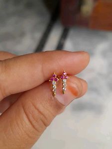 Exquisite Gemstone Stud Earrings