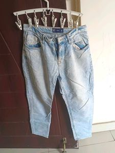Light Wash Cropped Jeans
