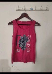 2 tops combo - Stylish Magenta and slevless top