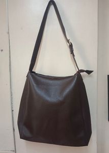 Chic Brown Leather Hobo Bag