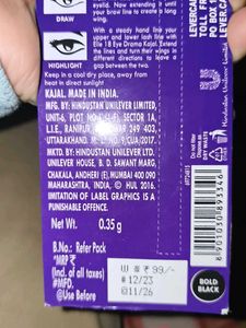 Elle 18 Eye Drama Bold Black Eyeliner