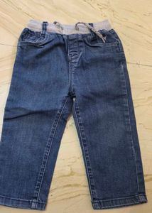 Kids' Denim Jeans with Drawstring Waist