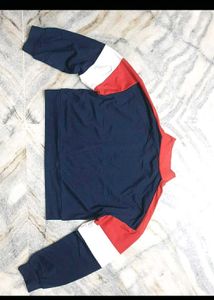 Color Block Zipup Sweatshirt