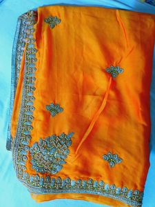 Mustard Festival Saree
