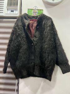 Fuzzy Knit Cardigan