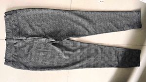 Gray Plaid Pants