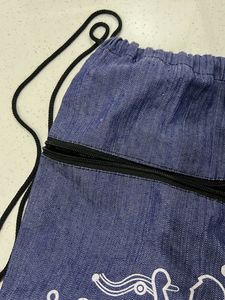 Blue Drawstring Backpack
