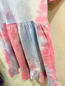 Tie-Dye womens babydoll dress