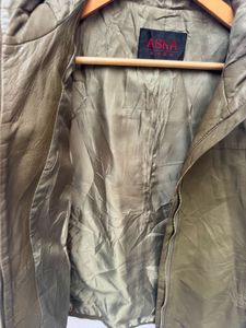 Men's Hooded Olive Green Jacket