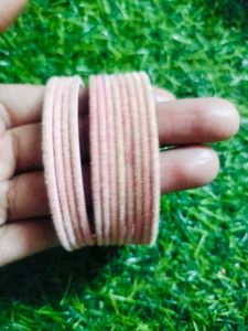 Set of Pink, Green, and Magenta Bangles