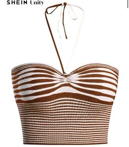 Striped Cropped Tube Top