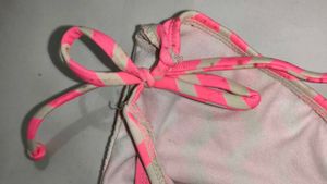 Pink &amp; White Chevron Bikini