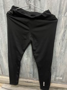Black Workout Leggings with Camo Detail