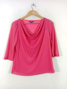Pink Casual Top (Women's)