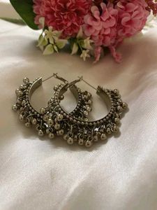 Silver Tone Dangle Earrings