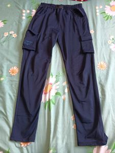 Navy Cargo Pants with Pockets