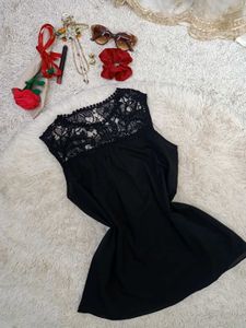 Elegant Black Lace Top