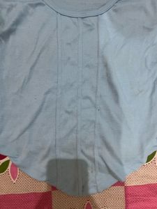 Light Blue Long Sleeve Top