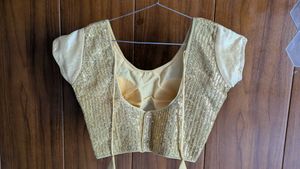 Sparkling Gold Sequin Blouse