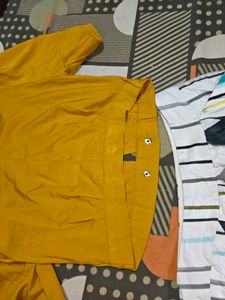 Stylish Yellow top &amp; Printed Skirt Set