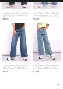Original Important Lee Flared Jeans White