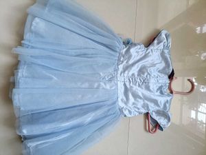 Blue party wear frock